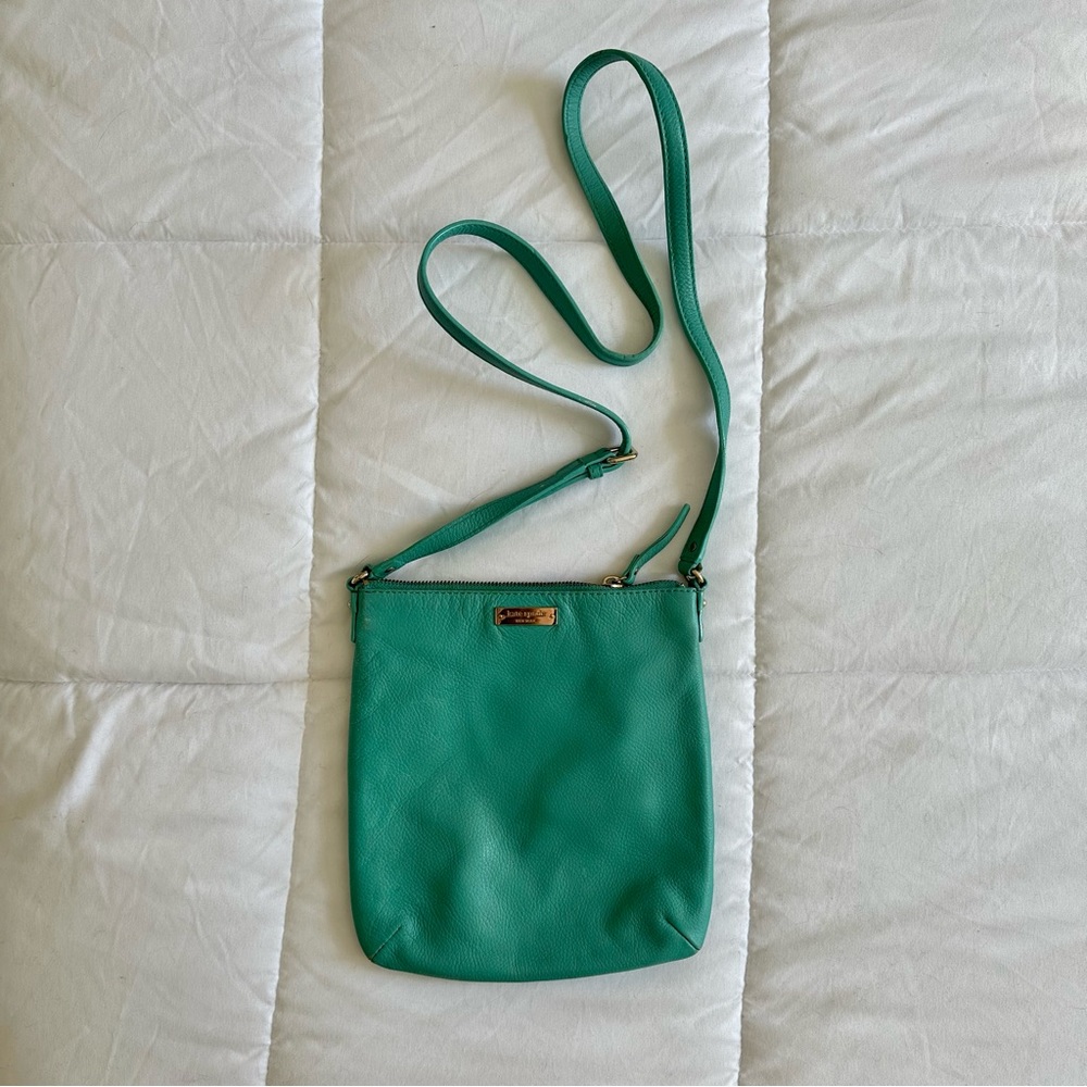 Kate Spade Turquoise Leather Crossbody